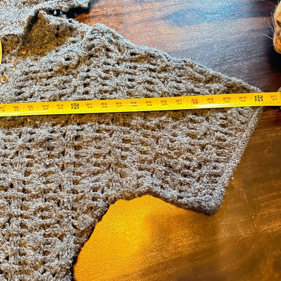 Free People small crocheted, hooded sweater. Fits like an extra small. - Picture 5 of 7